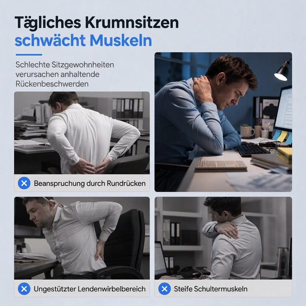 📢 50% RABATT! 🧍 Einstellbare Haltungskorrektur Bandage – mit 4 Stützstreben, 3D Lendenpolster und atmungsaktiver, rutschfester Passform