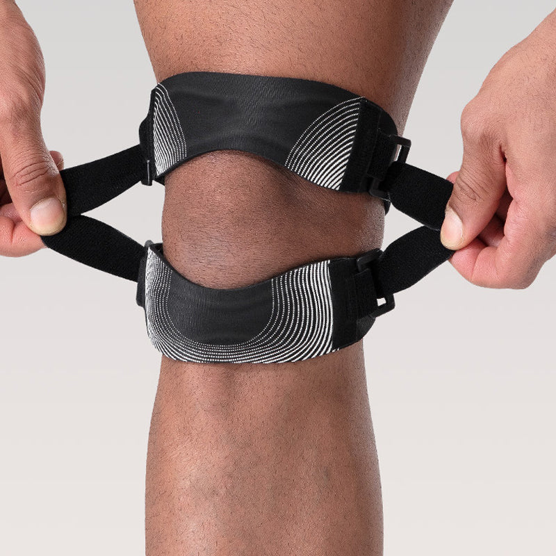 Kniebandage mit individuell einstellbarer Kompression