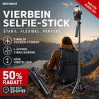 📱 4-beiniger Selfie-Stick & Smartphone-Stativ | 28–180 cm