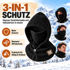 3-in-1 Winter-Fleece-Sturmhaube: Kapuze, Gesichtsmaske und Halswärmer